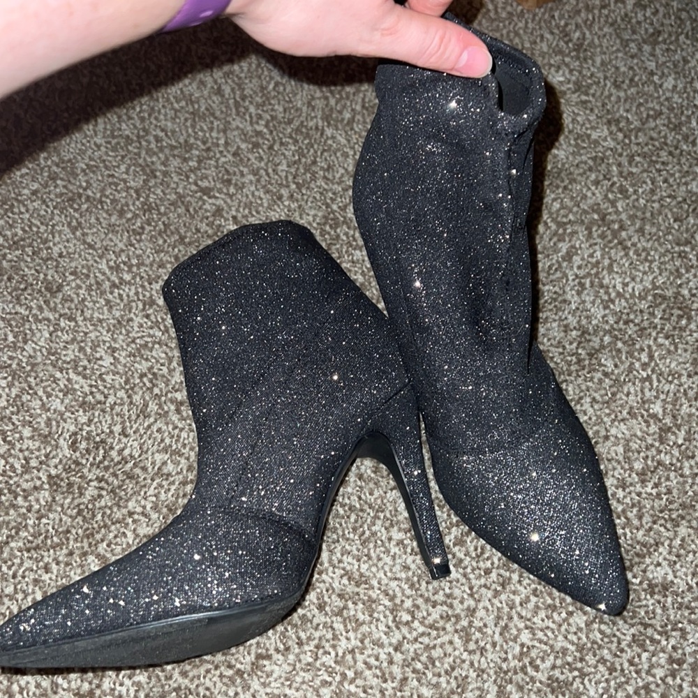 Black Sparkly Heels